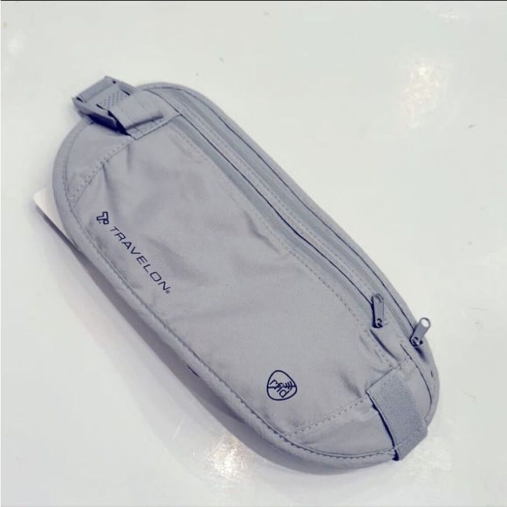 New Travelon Gray RFID Blocking Undergarment Waist Pouch Gray bag new - Picture 7 of 11